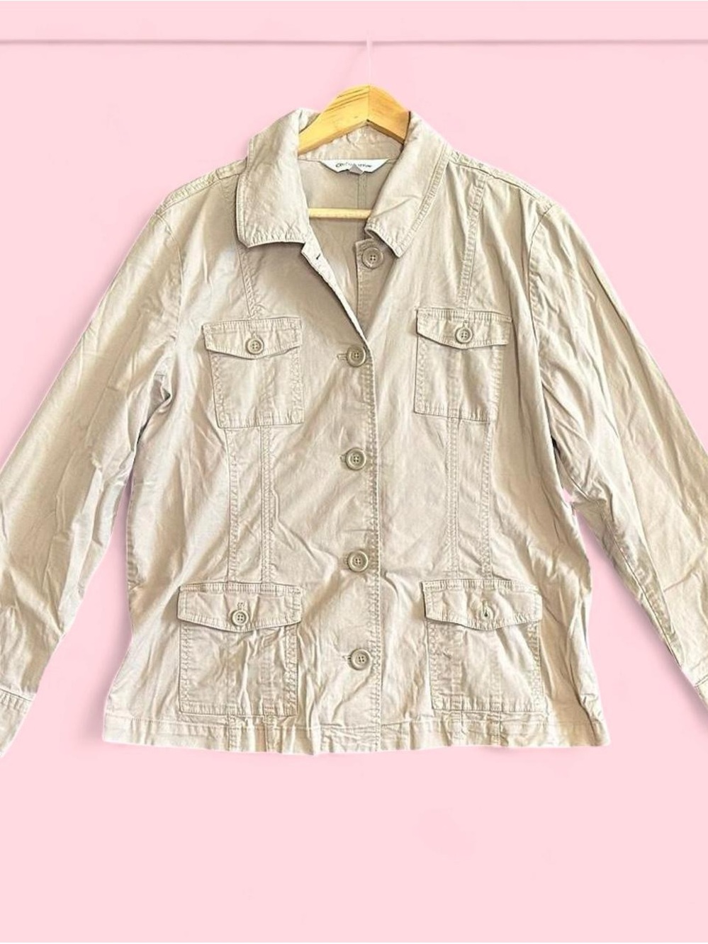 croft & barrow Light Beige Utility Jacket